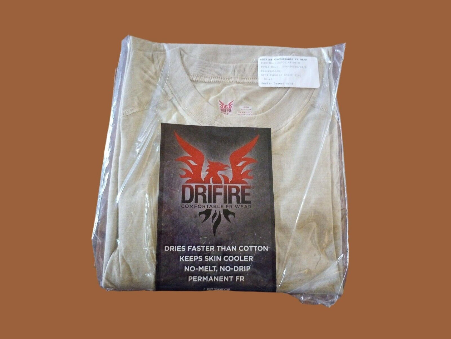 DRIFIRE TACTICAL SHIRT DESERT SAND LONG SLEEVE FLAME RESISTANT USA MADE