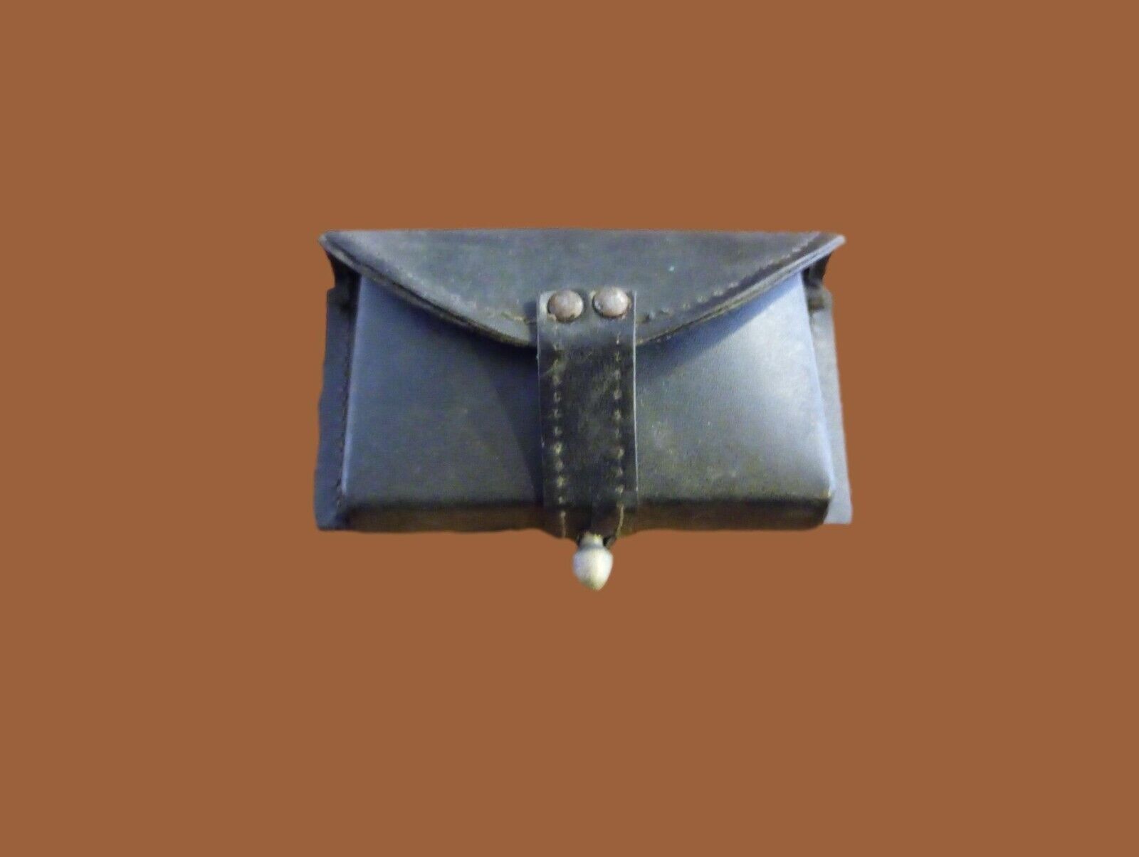 ORIGINAL ITALIAN MILITARY BLACK LEATHER POUCH – Clay's Military