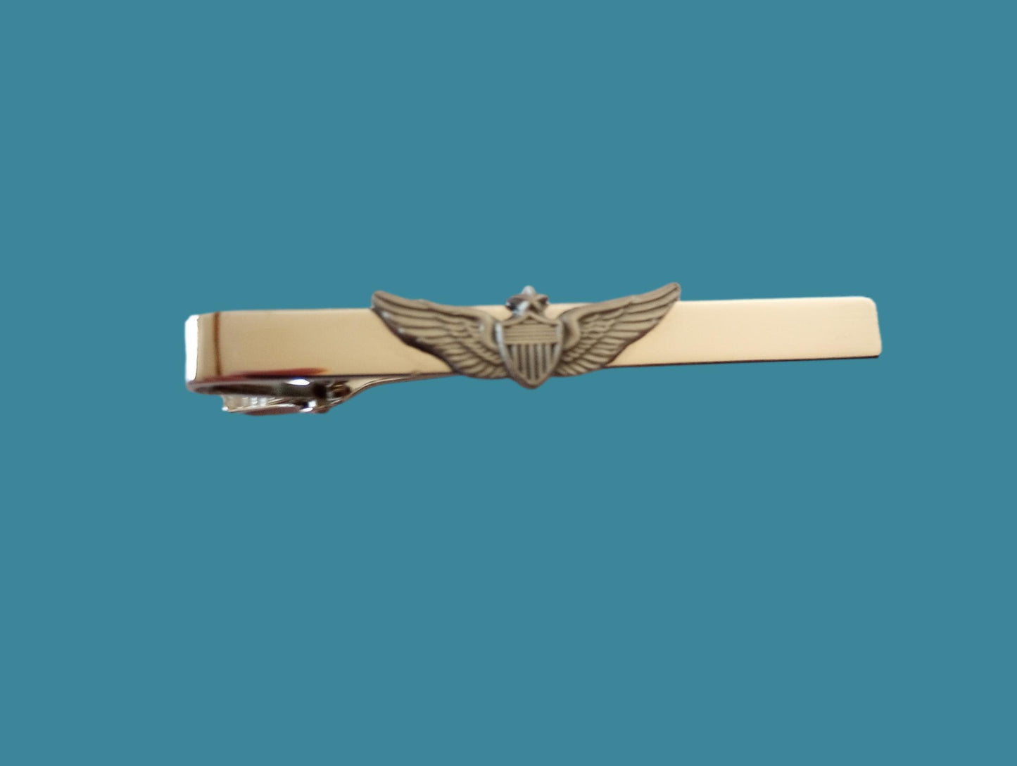 U.S MILITARY ARMY SENIOR AVIATOR TIE BAR TIE TAC ARMY PILOT WINGS U.S.A MADE