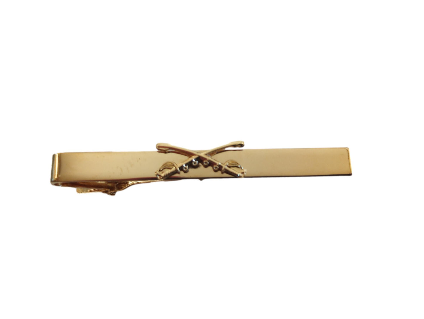 U.S MILITARY CAVALRY CROSS SABERS SWORDS TIE BAR TIE TAC MADE IN THE U.S.A