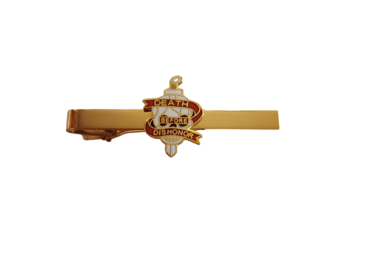 DEATH BEFORE DISHONOR TIE BAR TIE TAC CLIP ON U.S.A MADE