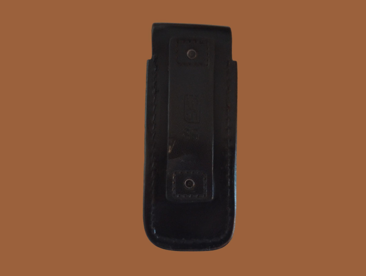 German Police Black leather Walther p5 8 round 9 mm Magazine Pouch Sig Sauer