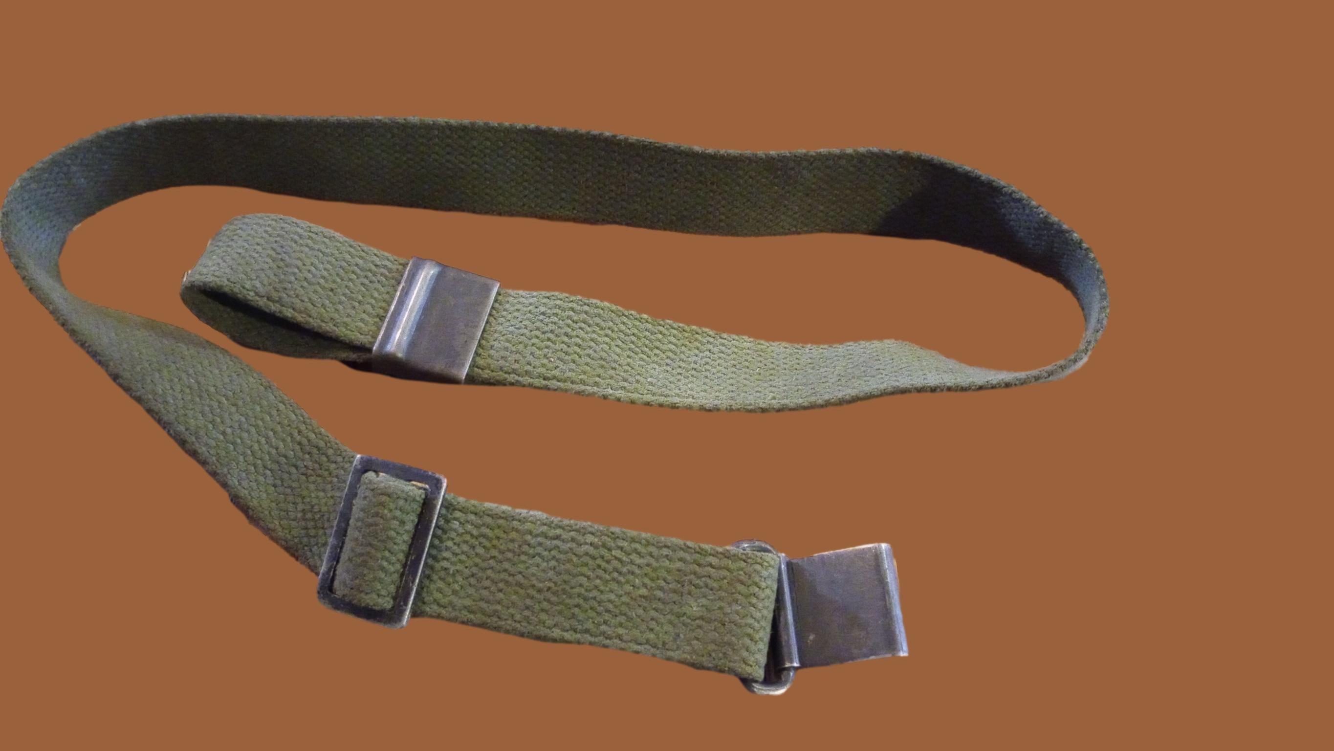 USA Made M1 Carbine Style Rifle Sling – 1.25" OD Green/Black/Tan – Two Point Quick Adjust