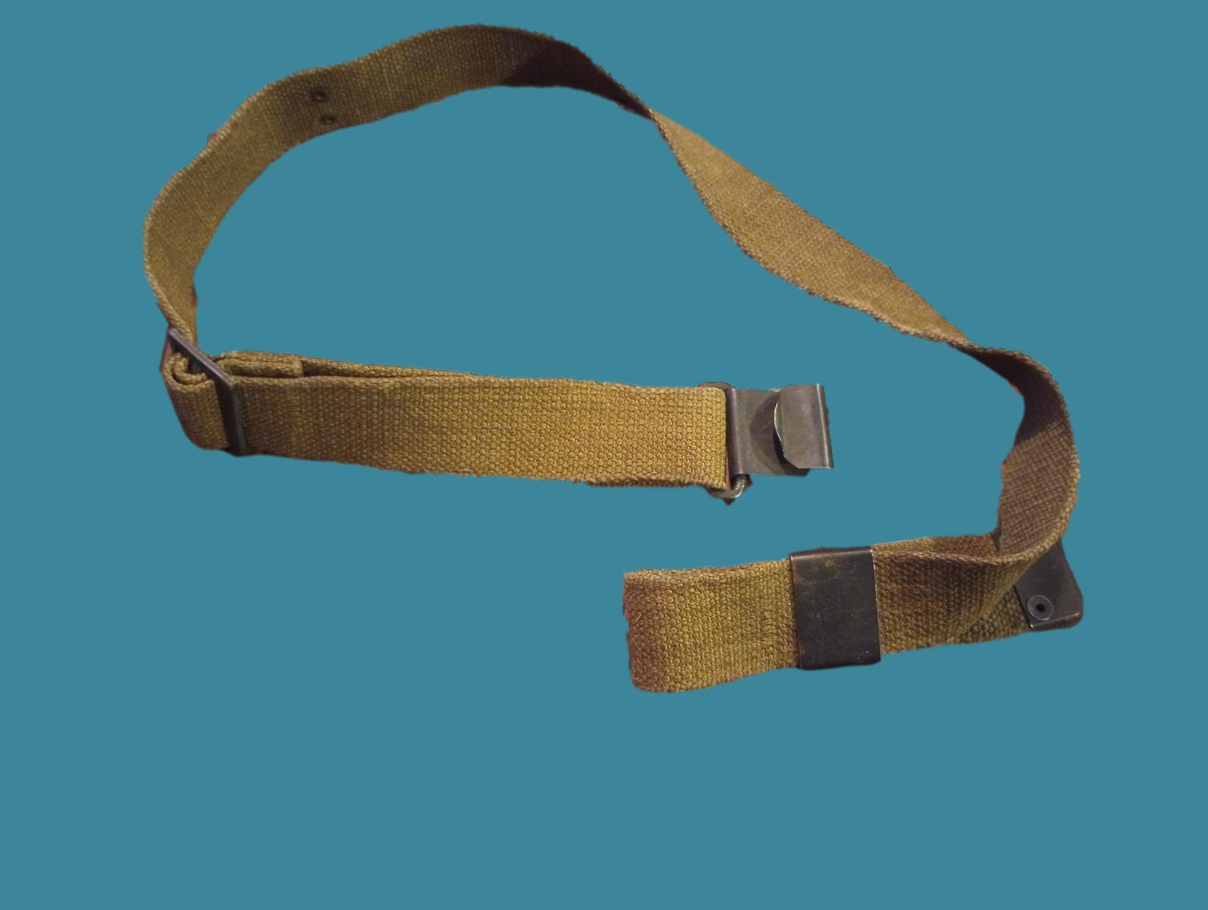MILITARY GARAND WEB RIFLE SLING POST WAR FLAT BUCKLE GENUINE SURPLUS