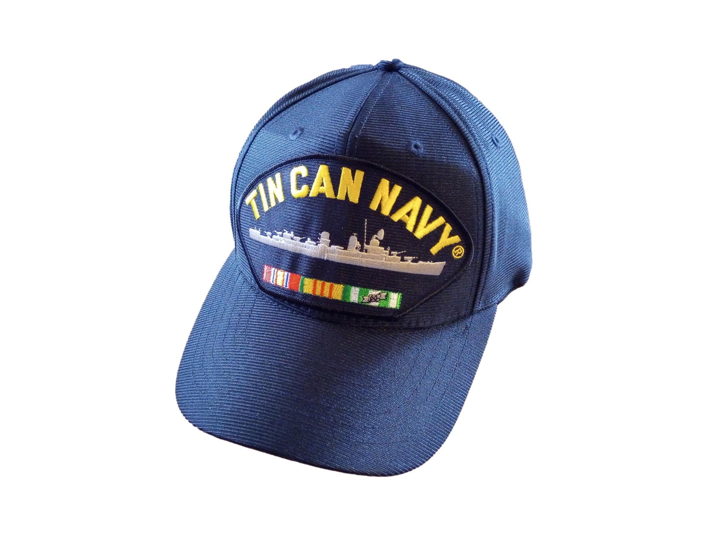TIN CAN NAVY SHIP HAT U.S MILITARY OFFICIAL BALL CAP U.S.A MADE VIETNAM VETERAN