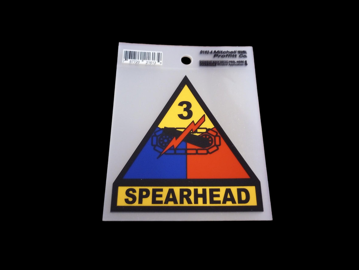 U.S MILITARY ARMY 3RD ARMORED DIVISION WINDOW DECAL BUMPER STICKER