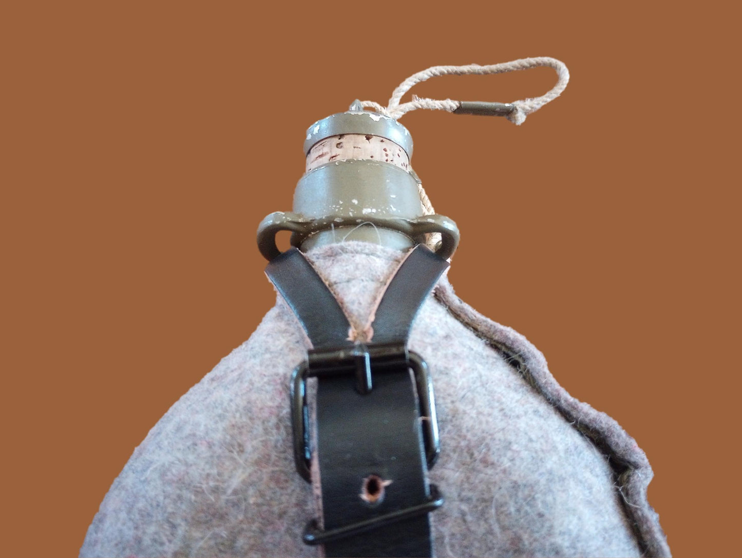 CZECH MILITARY M60 CANTEEN & WOOL FELT COVER WATER BOTTLE FLASK ORIGINAL