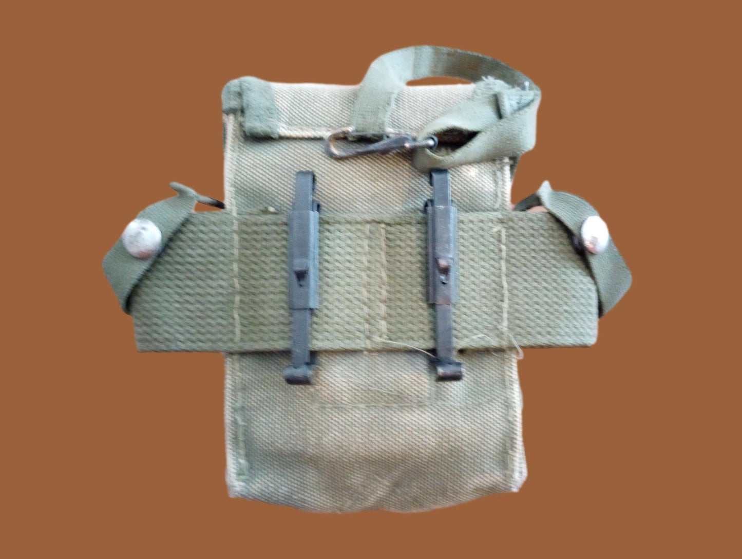MILITARY AMMO MAGAZINE POUCH M1956 STYLE CANVAS VIETNAM ERA 1950'S - 1970'S