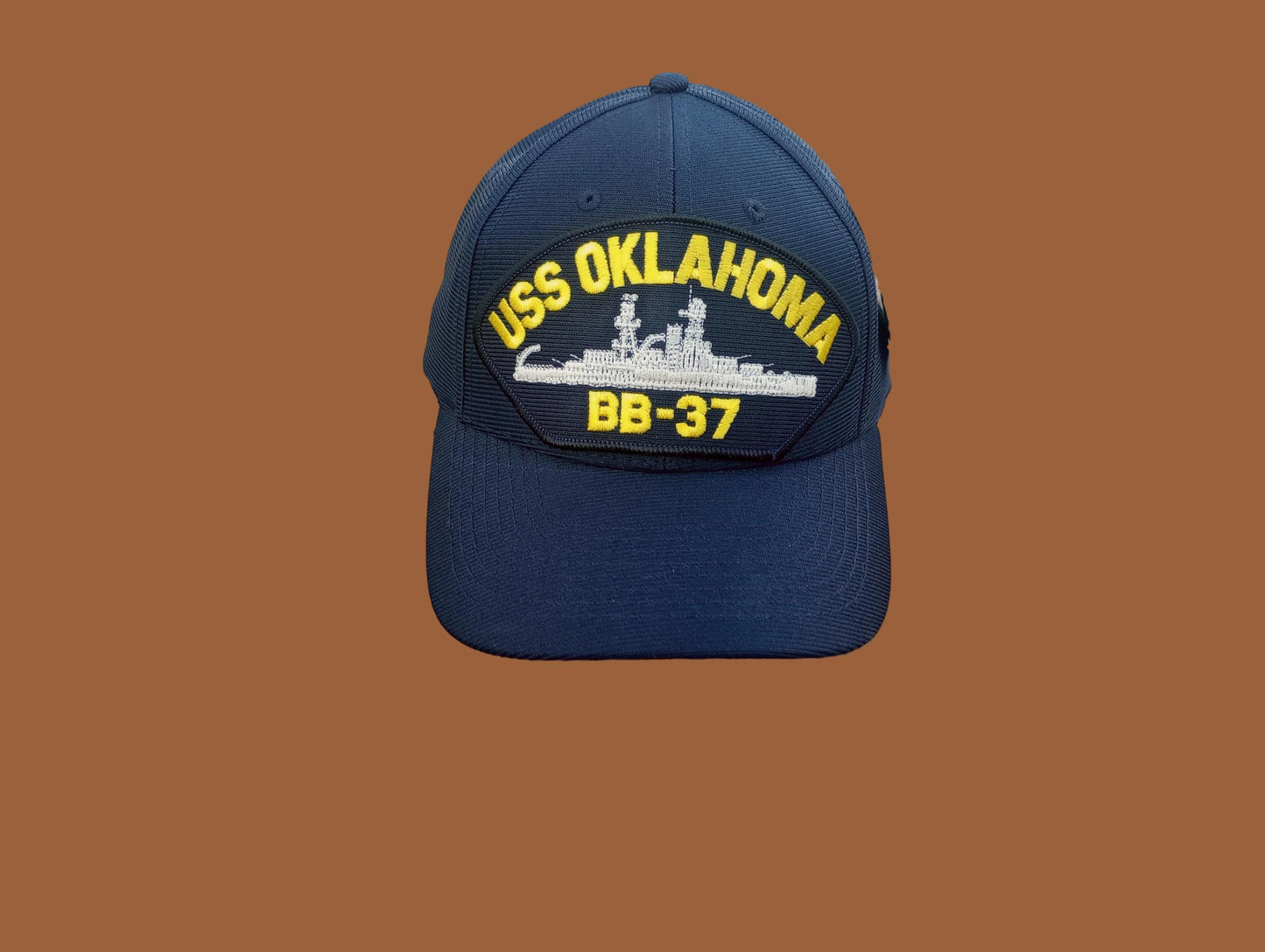 USS OKLAHOMA BB-37 NAVY SHIP HAT OFFICIAL U.S MILITARY BALL CAP U.S.A MADE