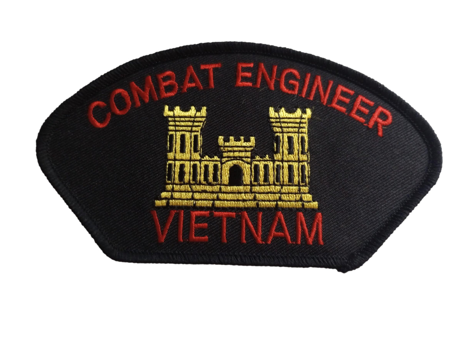 U.S ARMY COMBAT ENGINEER HAT PATCH VIETNAM SAPPER VET HEAT TRANSFER NEW IN BAGS