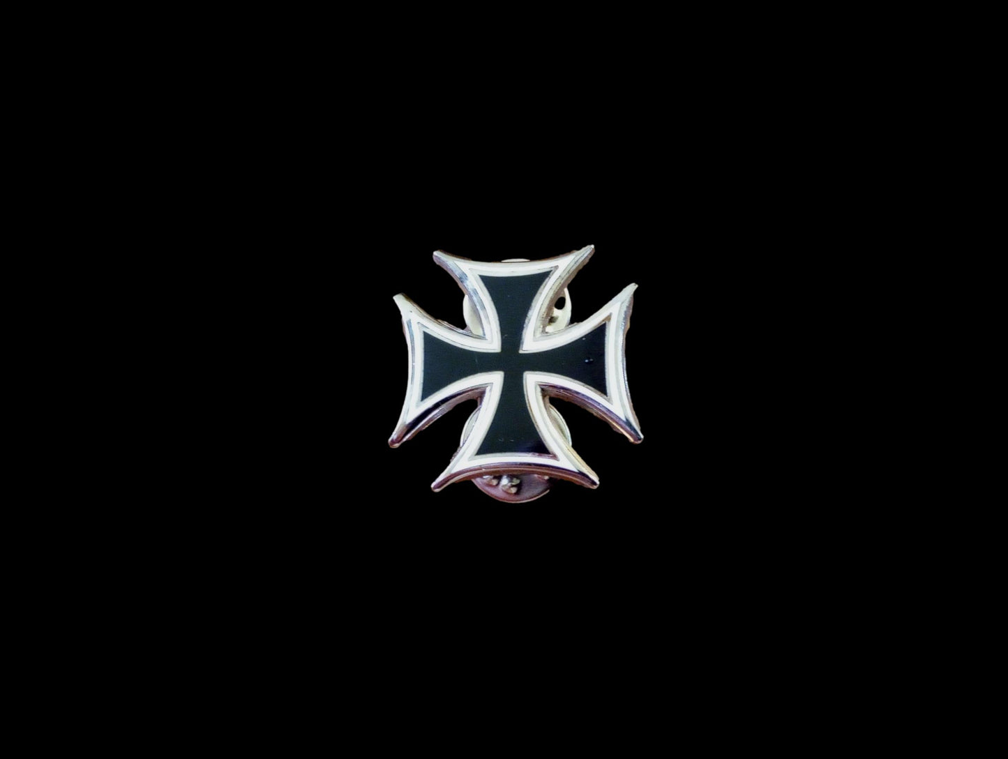 GERMAN MILITARY IRON CROSS HAT PIN LAPEL DOUBLE POST PIN WWI-WWII