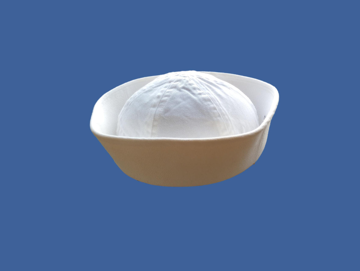U.S NAVY ISSUE SAILOR CAP WHITE DIXIE CUP HAT COTTON TWILL GOB VINTAGE SURPLUS