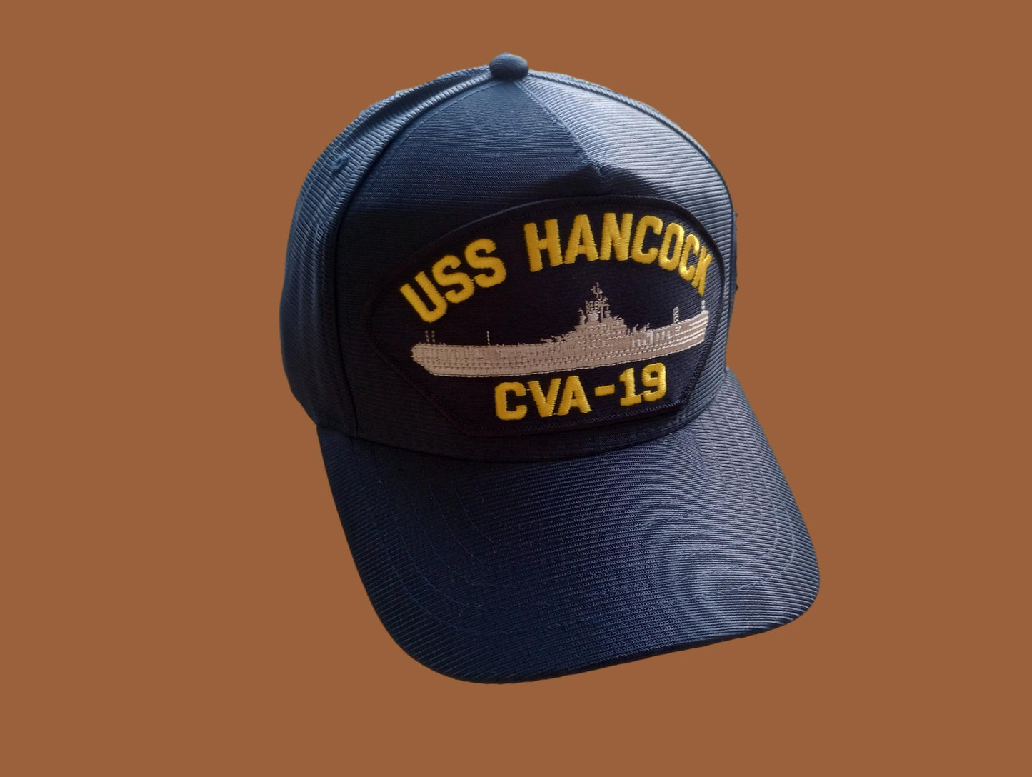 USS HANCOCK CVA-19 U.S NAVY SHIP HAT OFFICIAL U.S MILITARY BALL CAP USA MADE