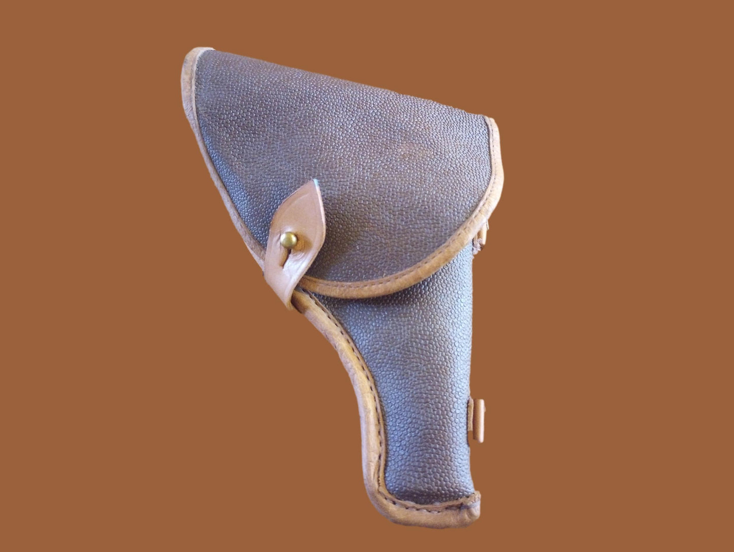 RUSSIAN MILITARY LEATHER HOLSTER 1895 NAGANT REVOLVER POST WWII SURPLUS