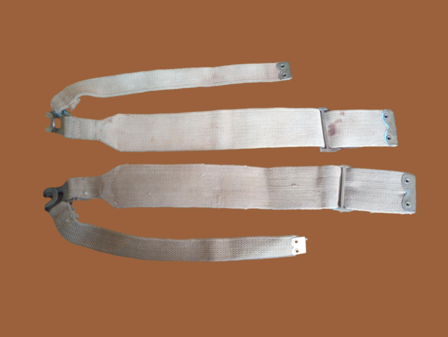 BRITISH MILITARY WEB P-37 PATTERN HAVERSACK BRACES BACKPACK SUSPENDERS GENUINE