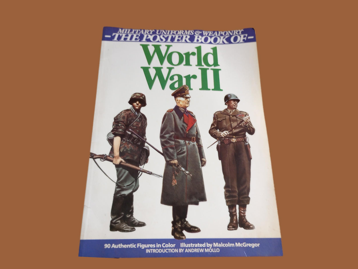 World War II Military Uniforms & Weaponry Reference poster book 90 illustrated