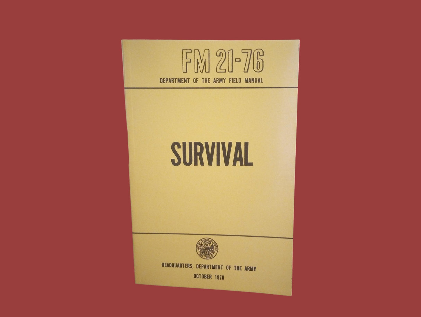 U.S ARMY SURVIVAL HANDBOOK 21-76 ILLUSTRATED 288 PAGES SURVIVALIST GUIDE