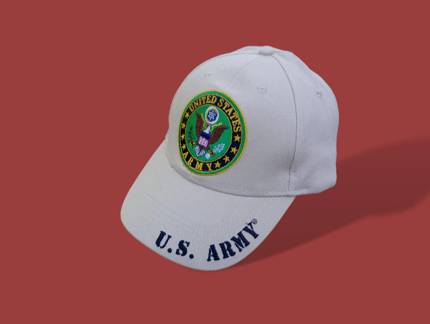 NEW U.S MILITARY ARMY LOGO EMBROIDERED KHAKI HAT CAP OFFICIAL LICENSED HATS