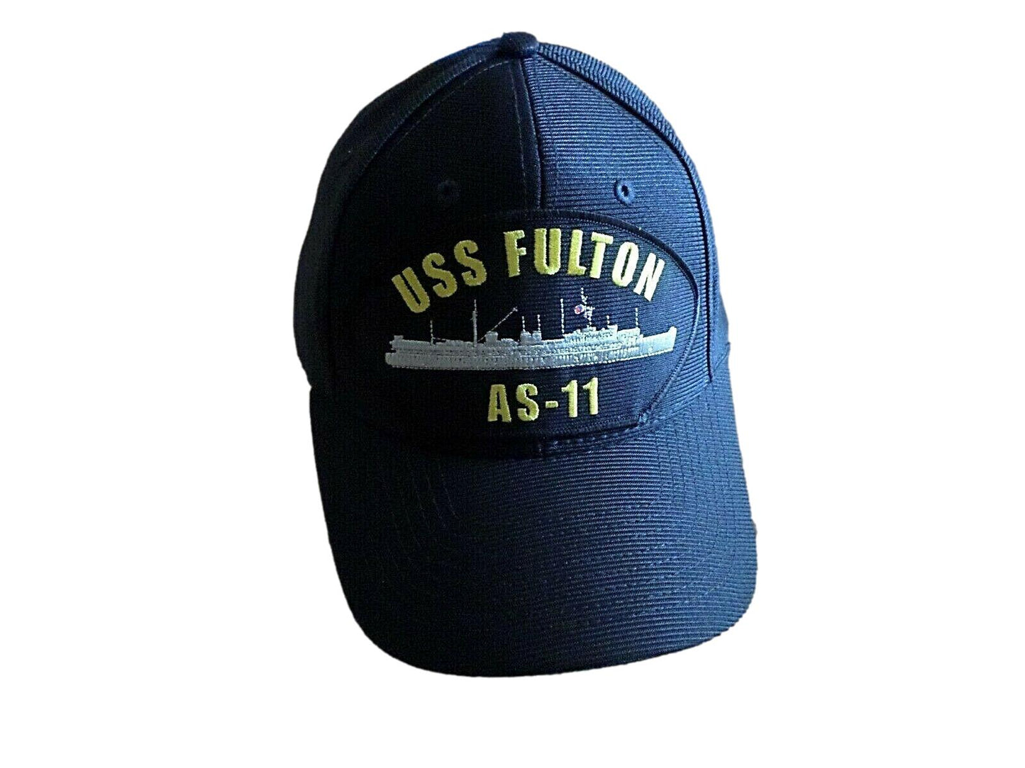 USS FULTON AS-11 U.S NAVY SHIP HAT U.S MILITARY OFFICIAL BALL CAP U.S.A MADE
