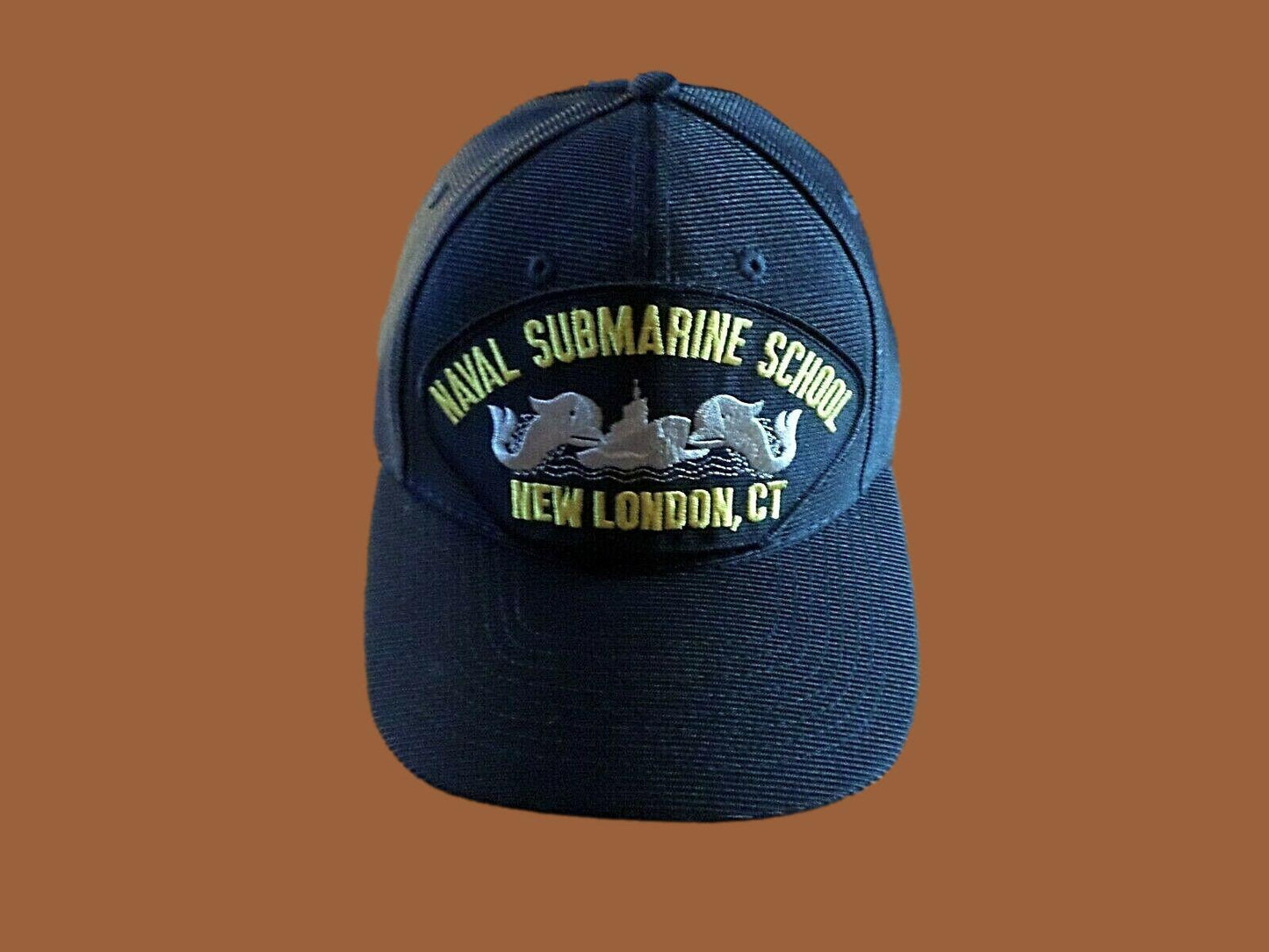 NAVAL SUBMARINE SCHOOL NEW LONDON CT HAT OFFICIAL U.S MILITARY BALL CAP USA MADE