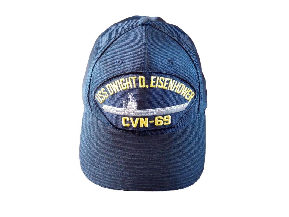 USS DWIGHT D EISENHOWER CVN-69 NAVY SHIP HAT U.S MILITARY OFFICIAL CAP USA MADE