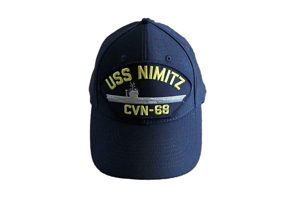 USS NIMITZ CVN - 68 U.S NAVY SHIP HAT U.S MILITARY OFFICIAL BALL CAP U.S.A. MADE