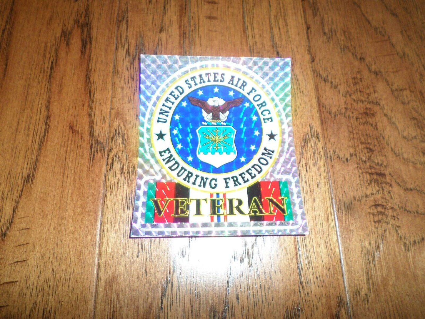 U.S AIR FORCE VETERAN OEF ENDURING FREEDOM WINDOW DECAL STICKER U.S.A MADE