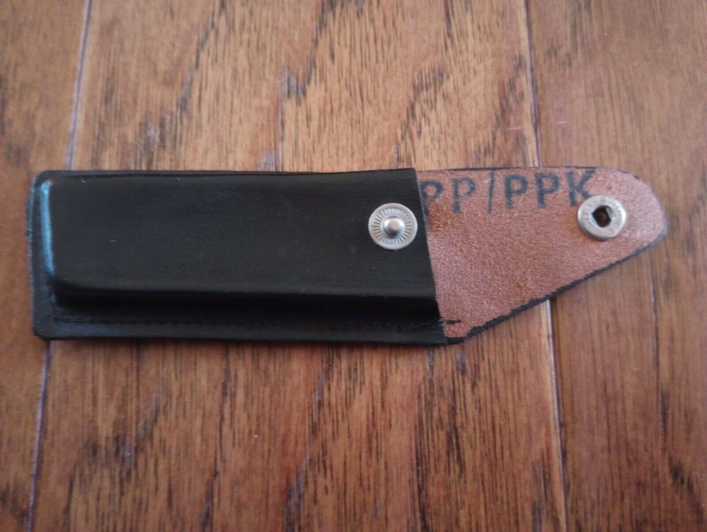 German Walther Magazine Pouch PP/PPK Black Leather Genuine