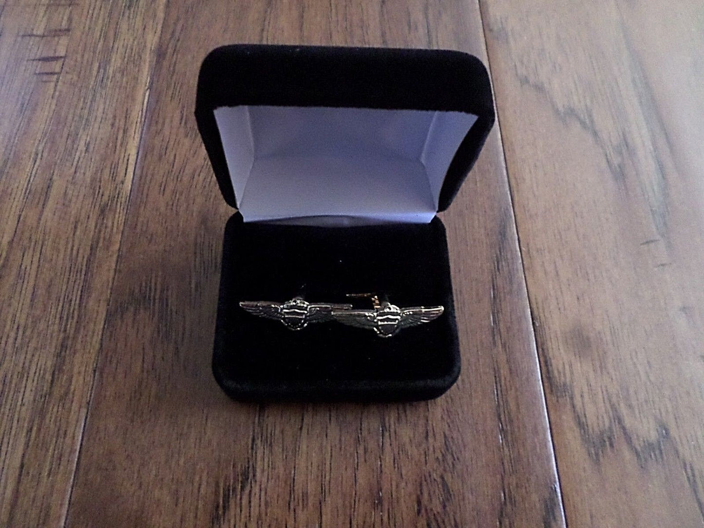 U.S MILITARY NAVY PILOT WINGS CUFFLINKS WITH JEWELRY BOX 1 SET CUFF LINKS BOXED