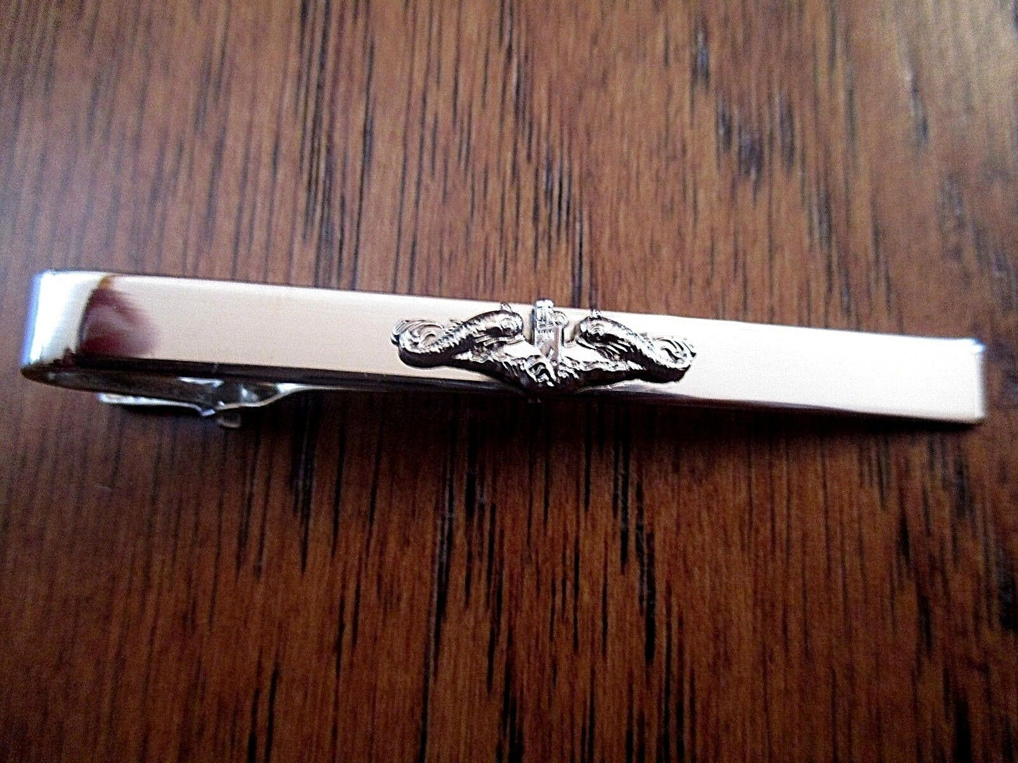U.S MILITARY NAVY SILVER SUBMARINE ENLISTED SERVICE BADGE TIE BAR TIE TAC U.S.A
