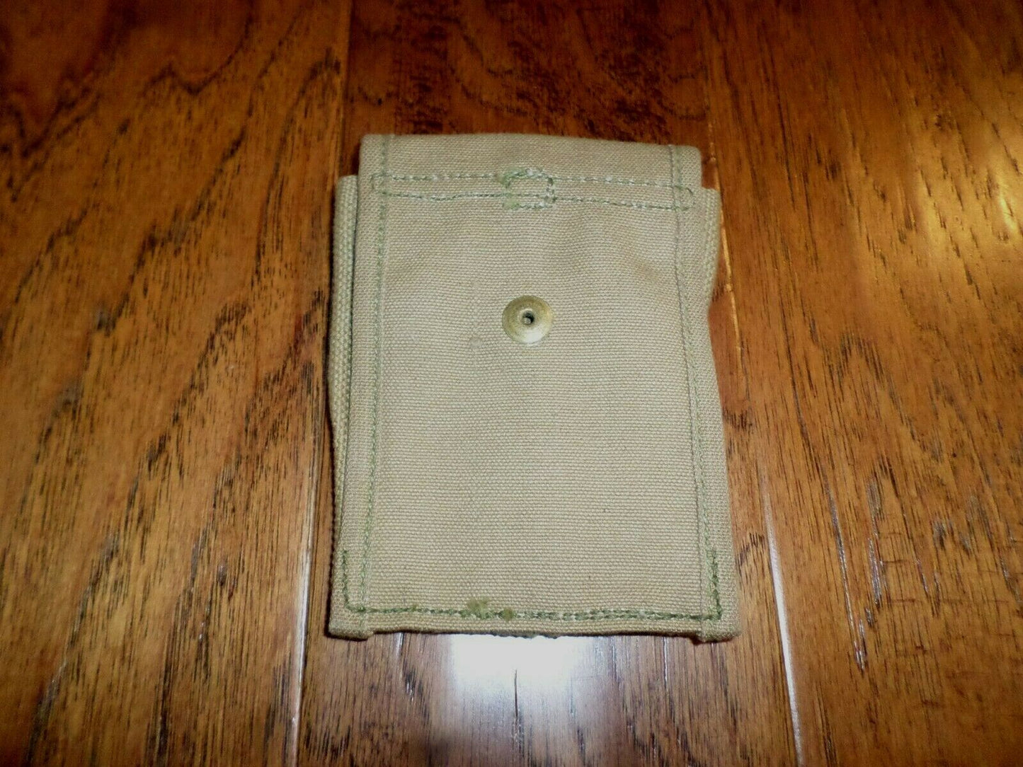 ORIGINAL WWI KHAKI U.S MILITARY 45 CLIP MAGAZINE POUCH DATED 1918 ARMY USMC