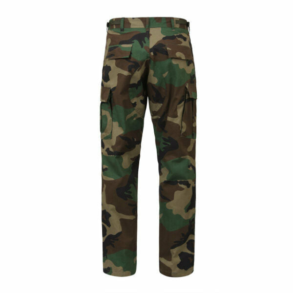 U.S MILITARY STYLE WOODLAND CAMOUFLAGE BDU PANTS CAMOUFLAGE PANTS COTTON TWILL
