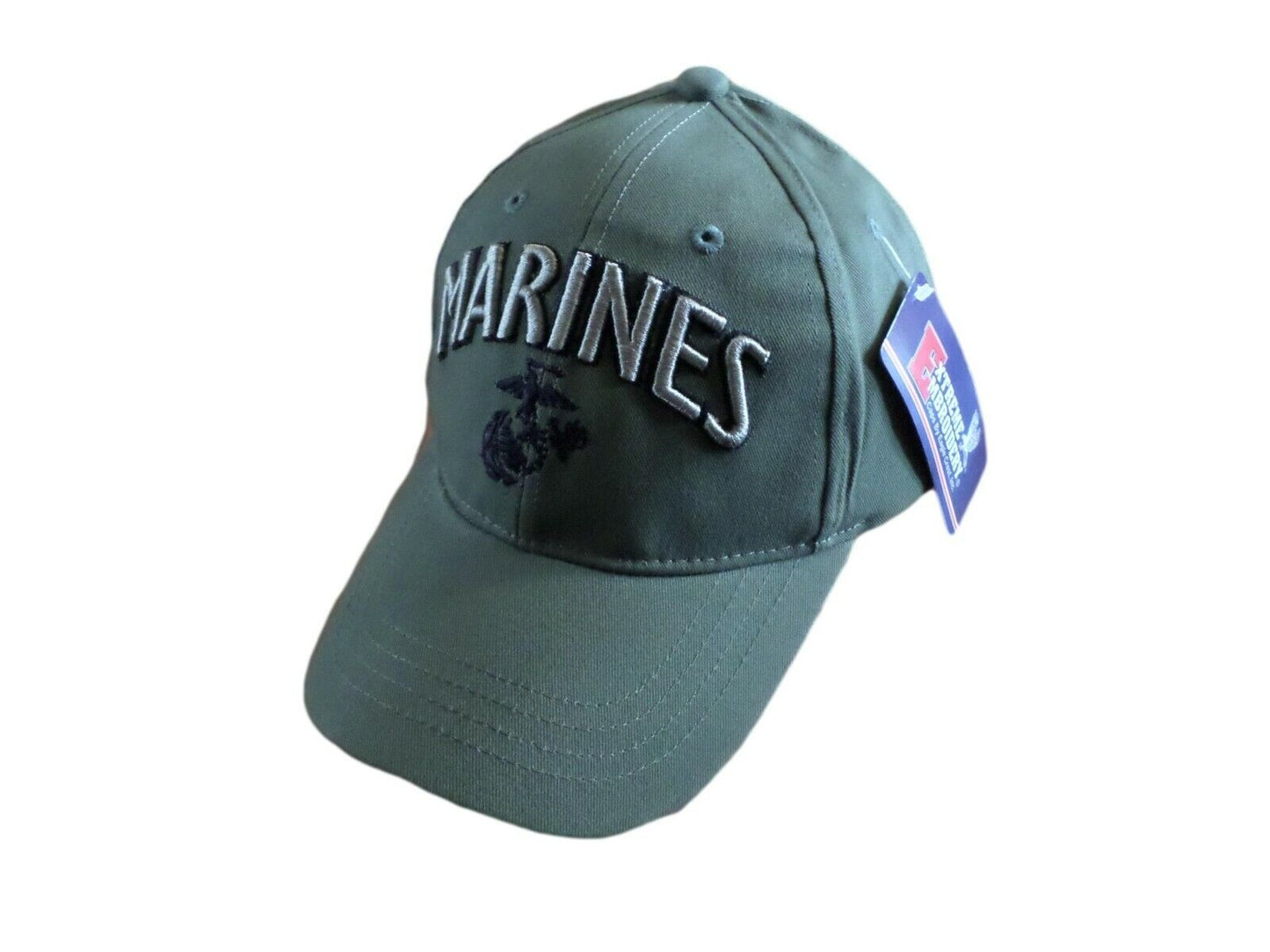 U.S Marine Corps EGA Hat OD Green USMC Licensed Military ball Cap 3D Design