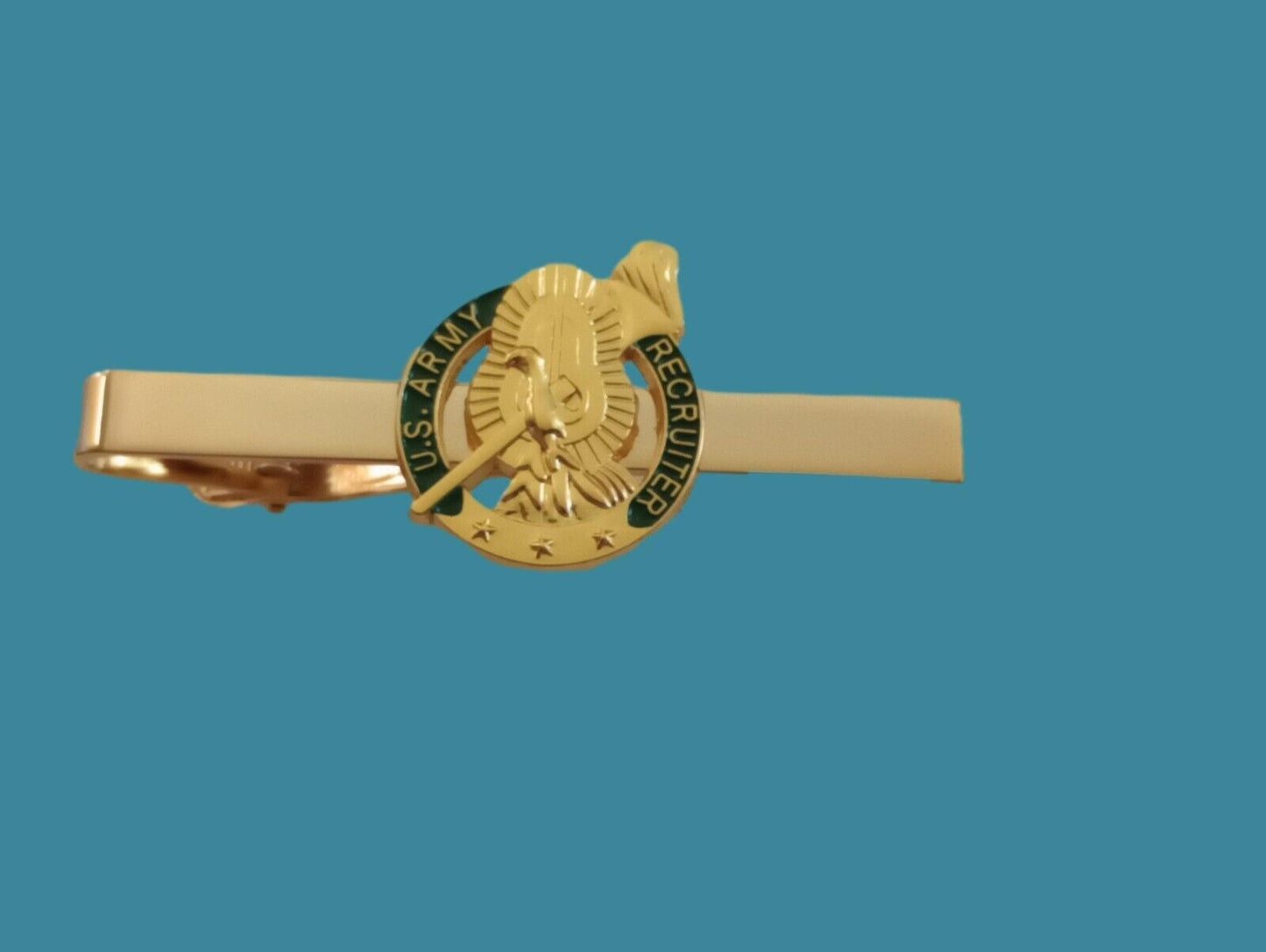 U.S MILITARY ARMY RECRUITER BADGE TIE BAR TIE TAC U.S.A MADE