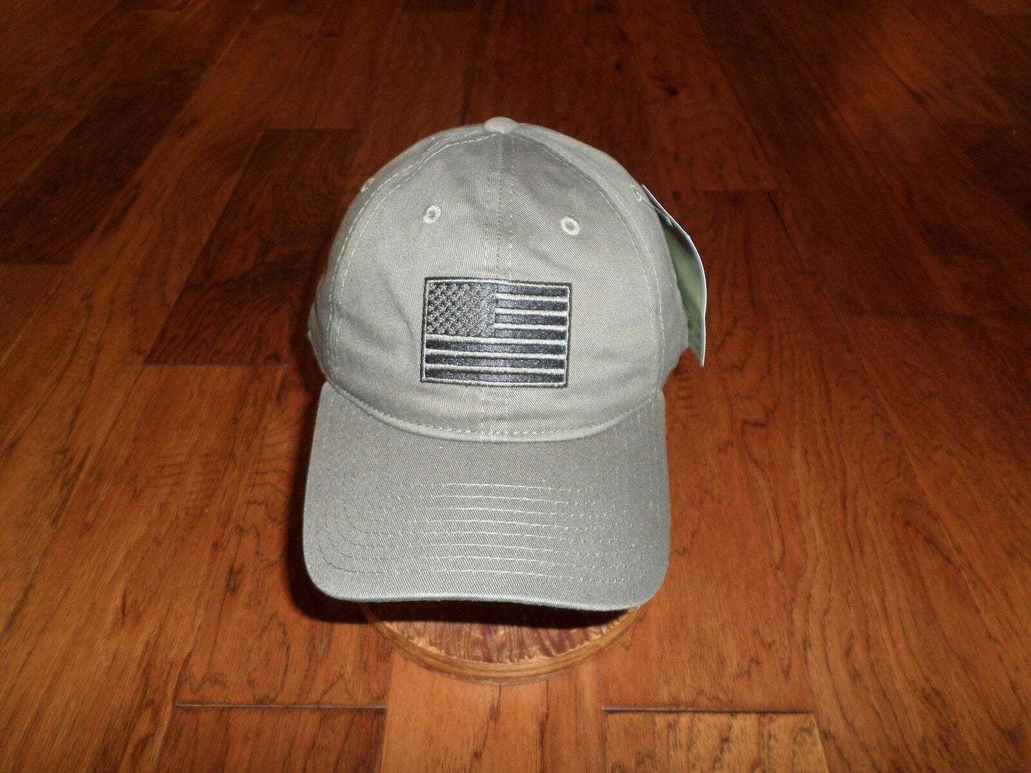 U.S American Flag Hat Embroidered Patch U.S.A Polo OD Green Tonal Baseball Cap