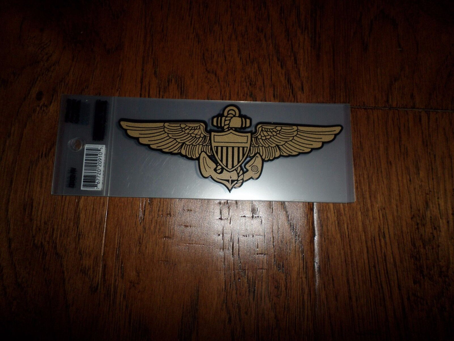 U.S MILITARY NAVY MC GOLD AVIATOR WINGS WINDOW DECAL STICKER 6" X 2.5" INCHES