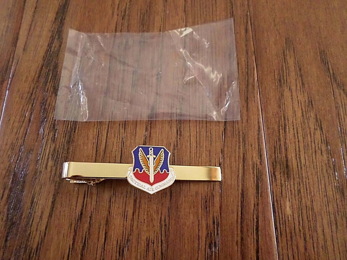 U.S MILITARY AIR FORCE TACTICAL AIR COMMAND TIE BAR OR TIE TAC CLIP ON USA MADE