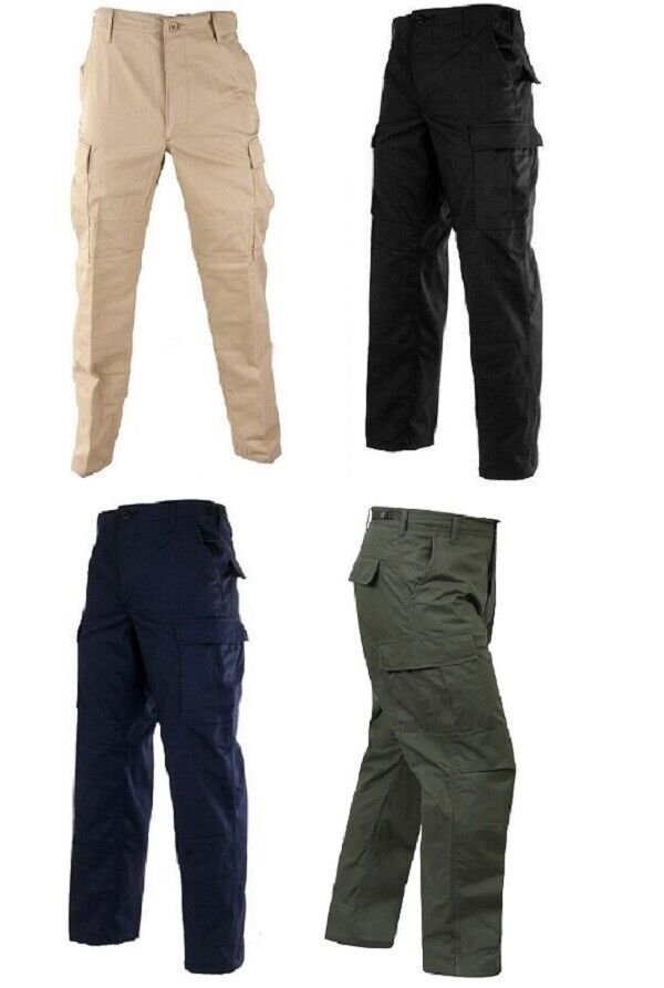 MILITARY BDU CARGO PANTS TACTICAL 6 POCKET EMT POLICE FATIGUE TROUSERS