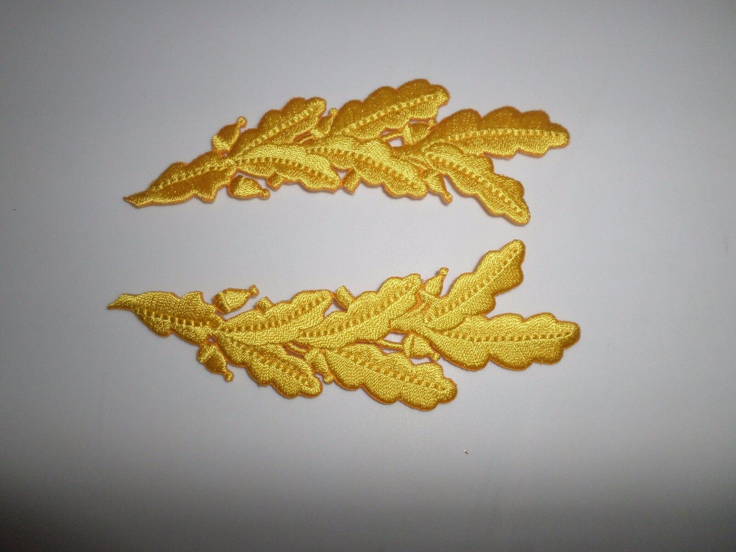 U.S MILITARY EMBROIDERED ARMY OFFICERS SCRAMBLED EGGS FRETTING IRON ON PATCHES