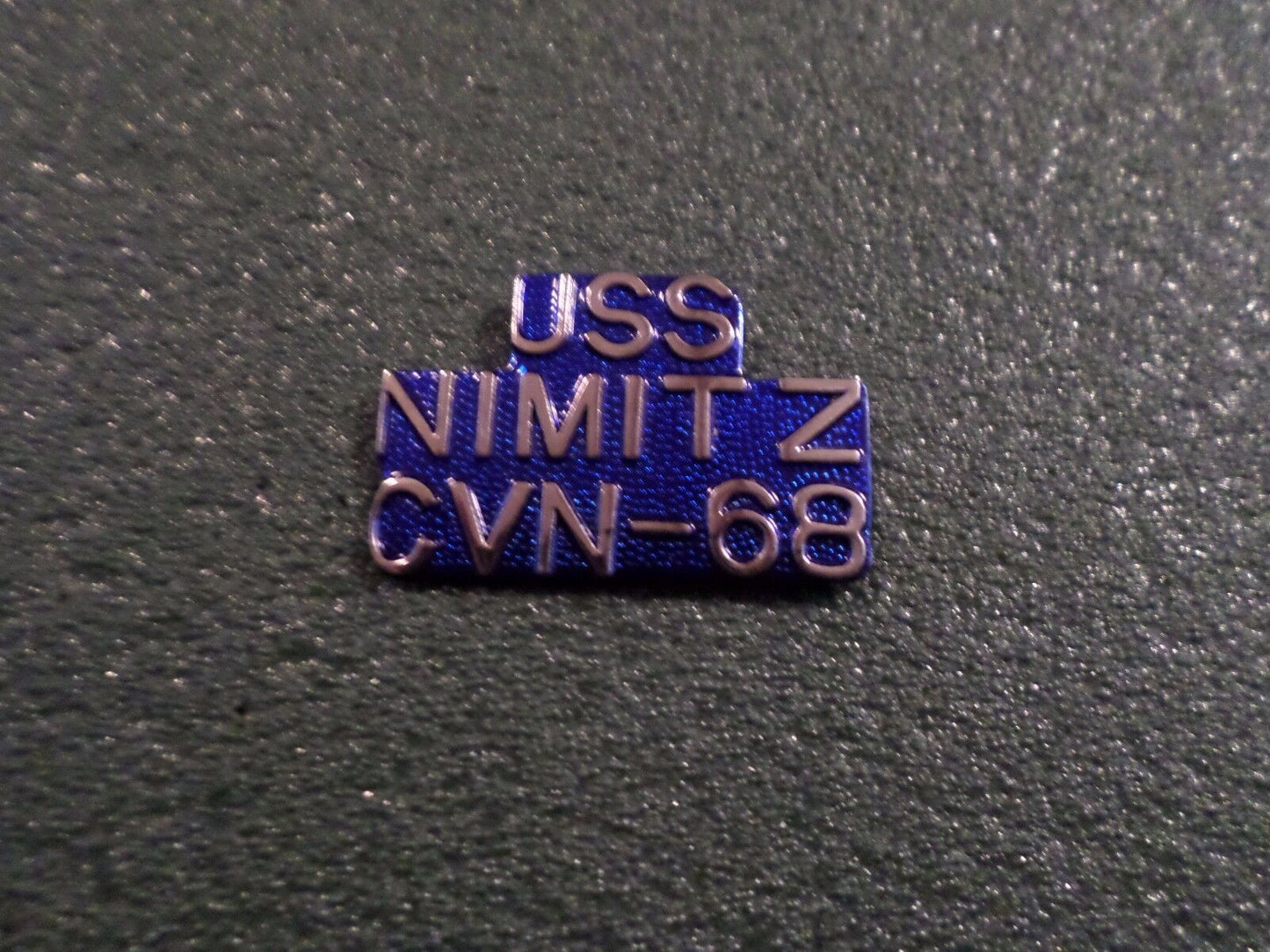 U.S MILITARY NAVY SHIP USS NIMITZ CVN - 68 HAT LAPEL PIN CLUTCH BACK