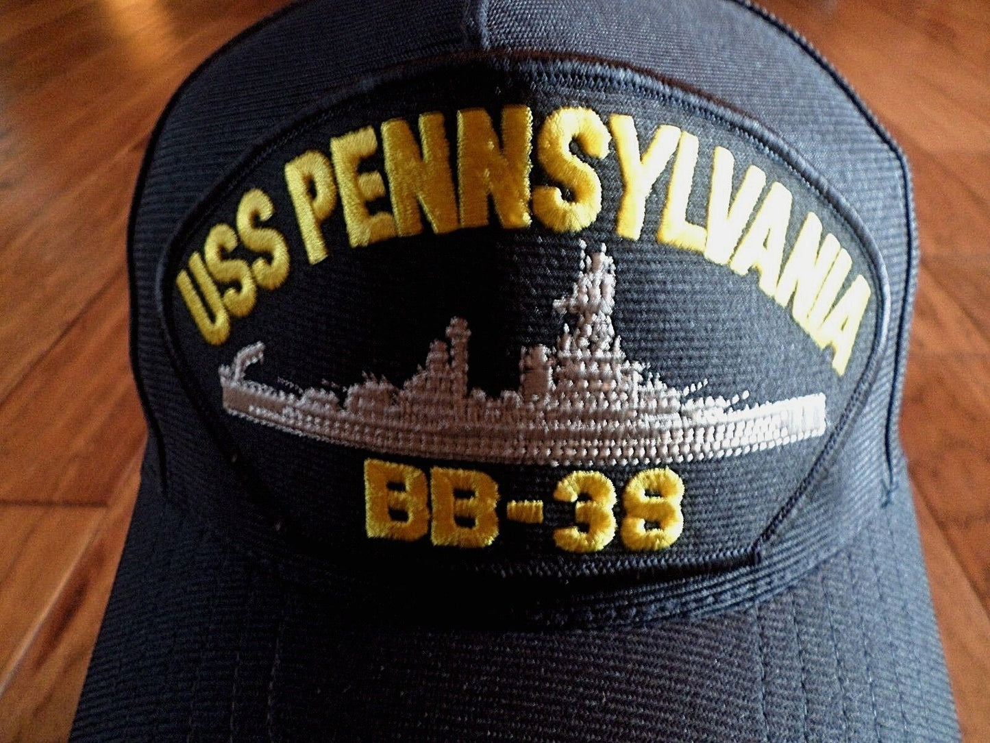 USS PENNSYLVANIA BB-38 U.S NAVY SHIP HAT U.S MILITARY OFFICIAL BALL CAP USA MADE