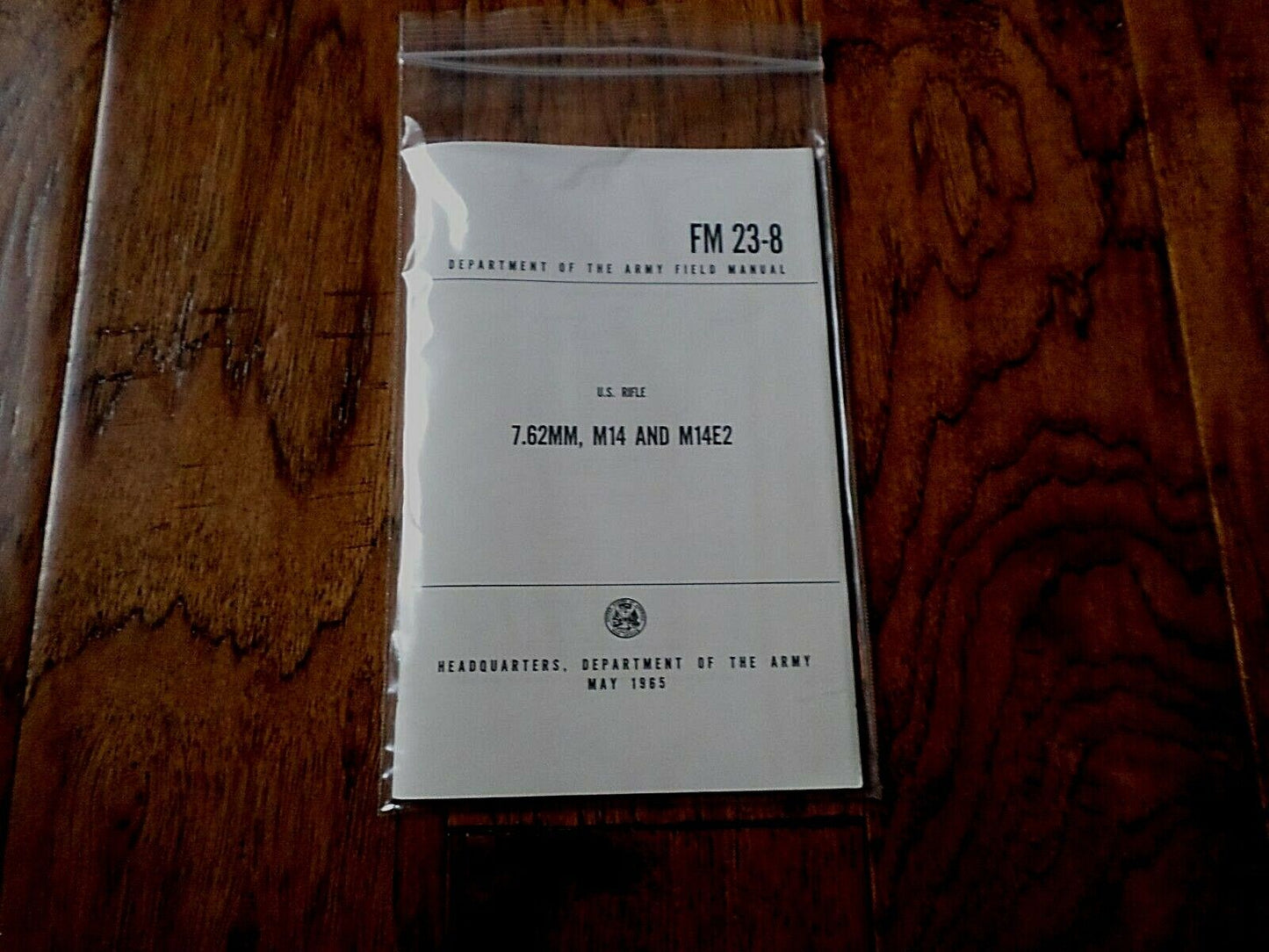 7.62 MI4 308 CALIBER HANDBOOK OPERATION, DISASSEMBLY, ASSEMBLY AND MAINTENANCE