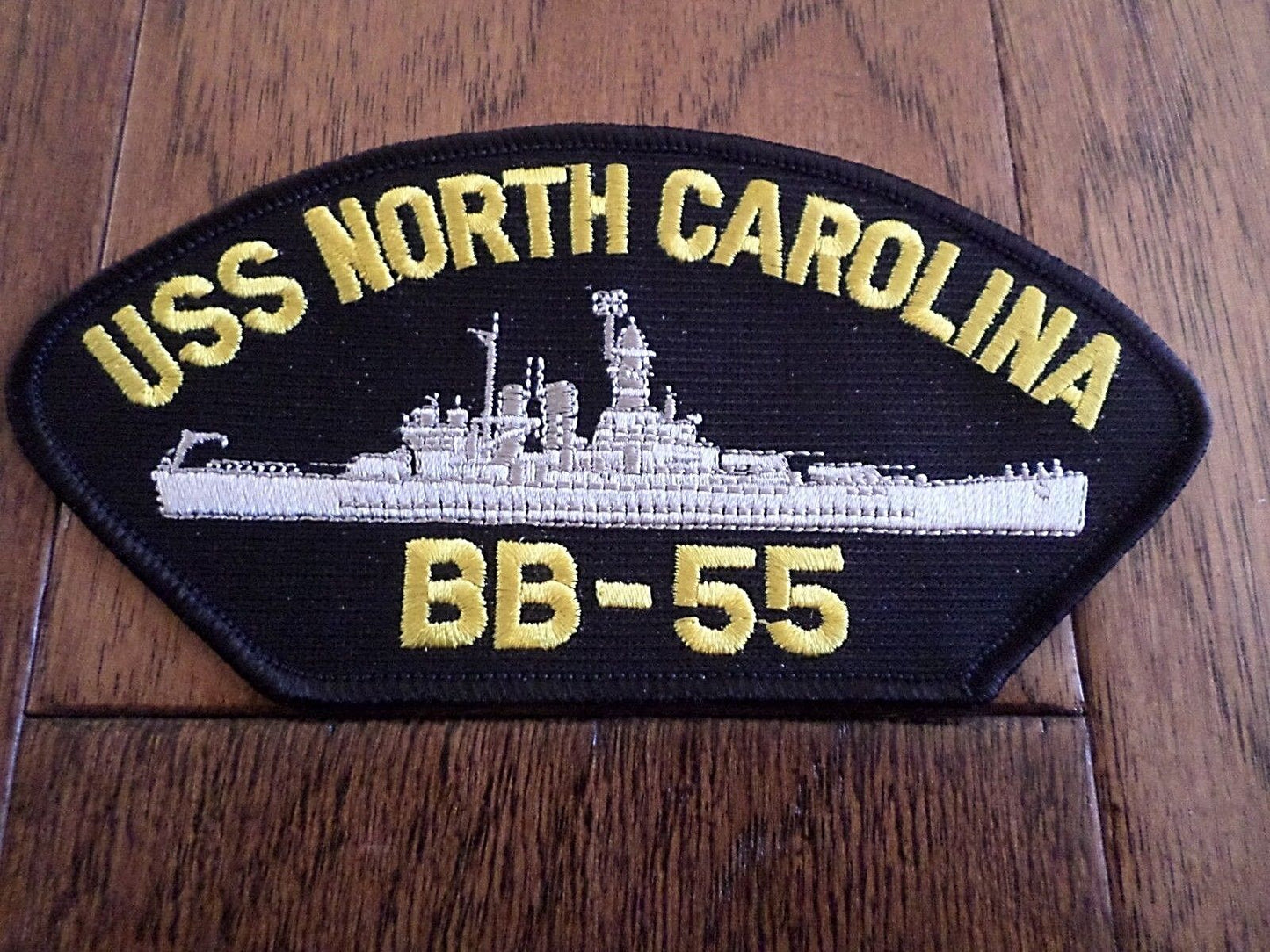 USS NORTH CAROLINA BB-55 U.S NAVY SHIP HAT PATCH BATTLESHIP USA MADE