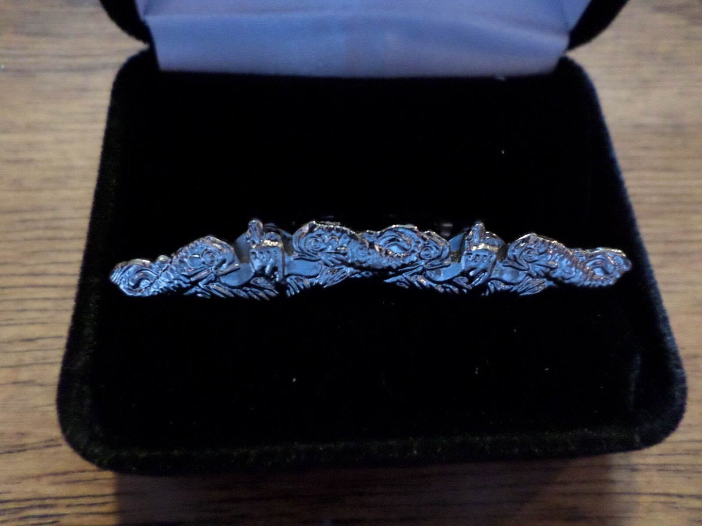U.S MILITARY NAVY SILVER SUBMARINE CUFFLINKS WITH JEWELRY BOX 1 SET CUFF LINKS