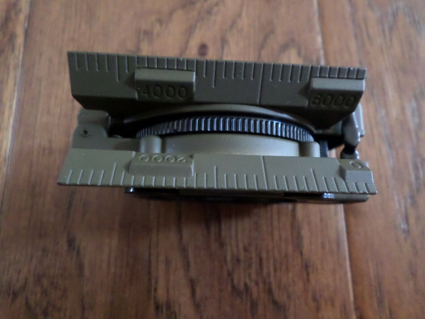 U.S MILITARY STYLE METAL COMPASS LIQUID FILLED SLIDE RULER WITH NYLON OD POUCH