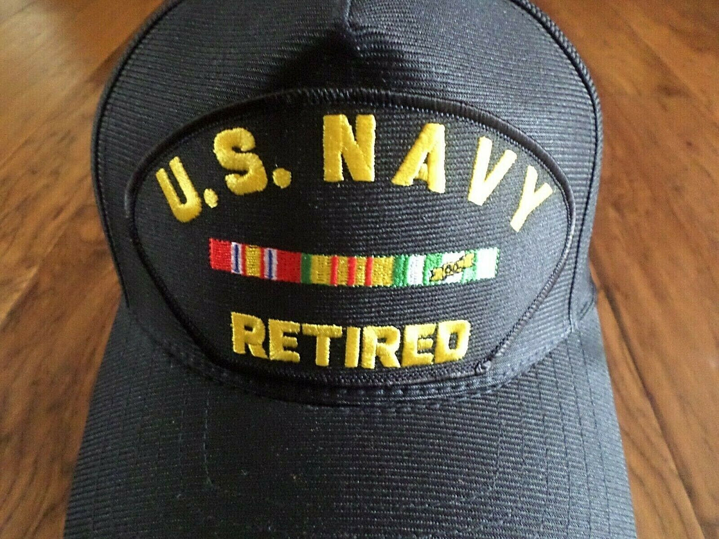 U.S NAVY VIETNAM VETERAN RETIRED HAT U.S MILITARY OFFICIAL BALL CAP U.S.A MADE