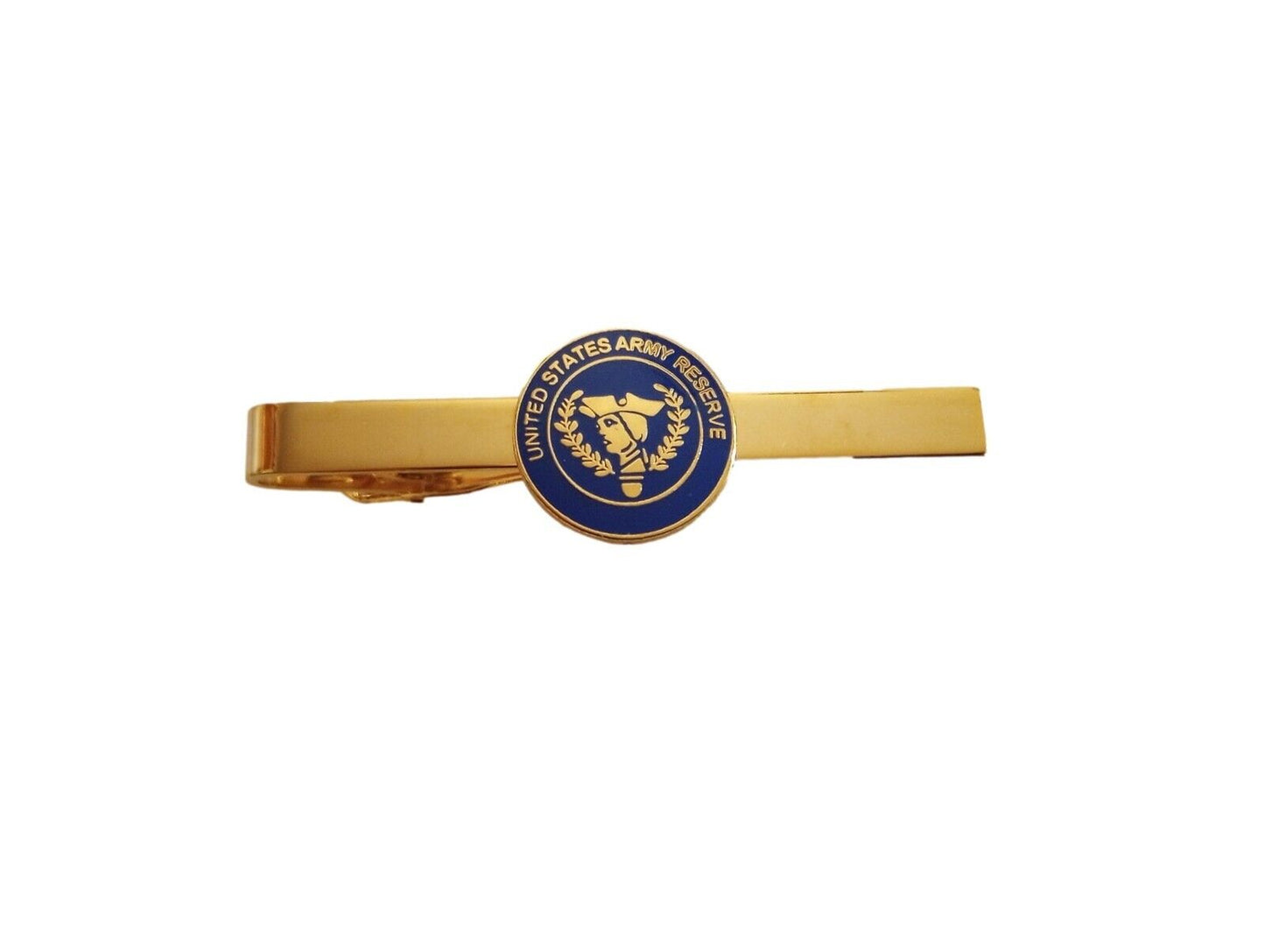 U.S MILITARY U.S ARMY RESERVE TIE BAR TIE TAC CLIP ON U.S.A MADE