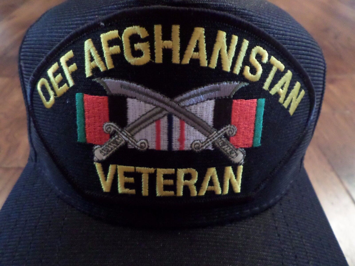 U.S MILITARY OEF AFGHANISTAN VETERAN HAT OFFICIAL MILITARY BALL CAP U.S.A. MADE