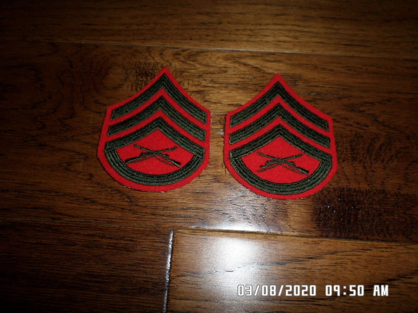MARINE CORPS STAFF SERGEANT PATCHES ALPHA SERVICE FEMALE DRESS UNIFORM CHEVRON