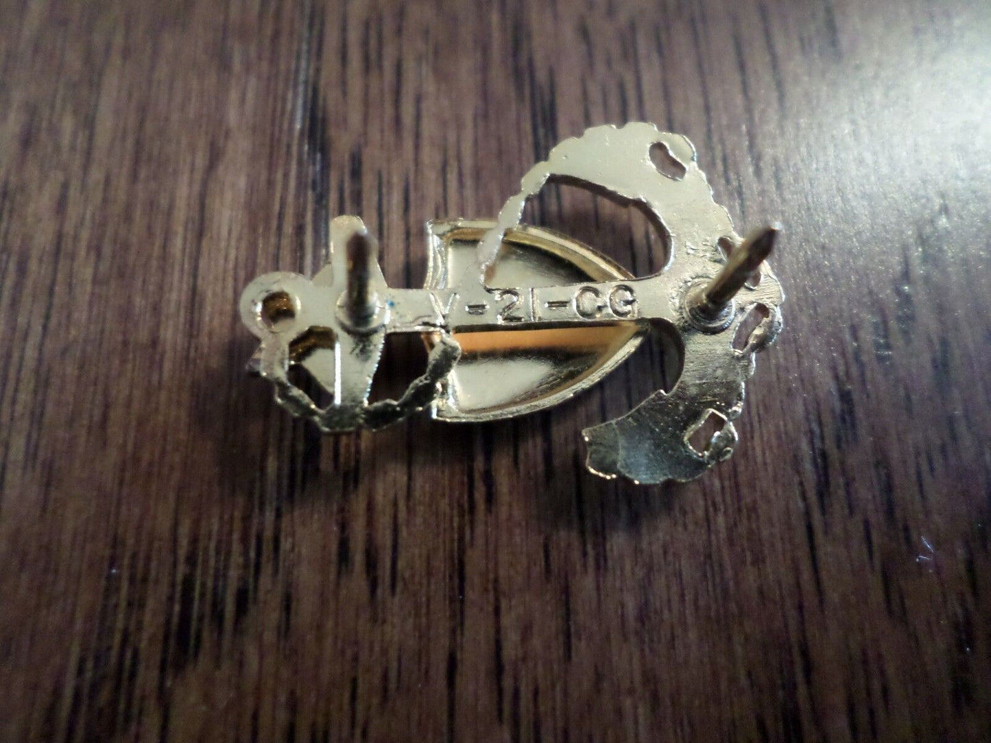 U.S COAST GUARD COLLAR DEVICE INSIGNIA PINS SENIOR CPO GENUINE VINTAGE VANGUARD